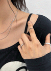 Reclo 7-piece Silver Ring Set