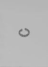 Socially Circle Silver Open Ring