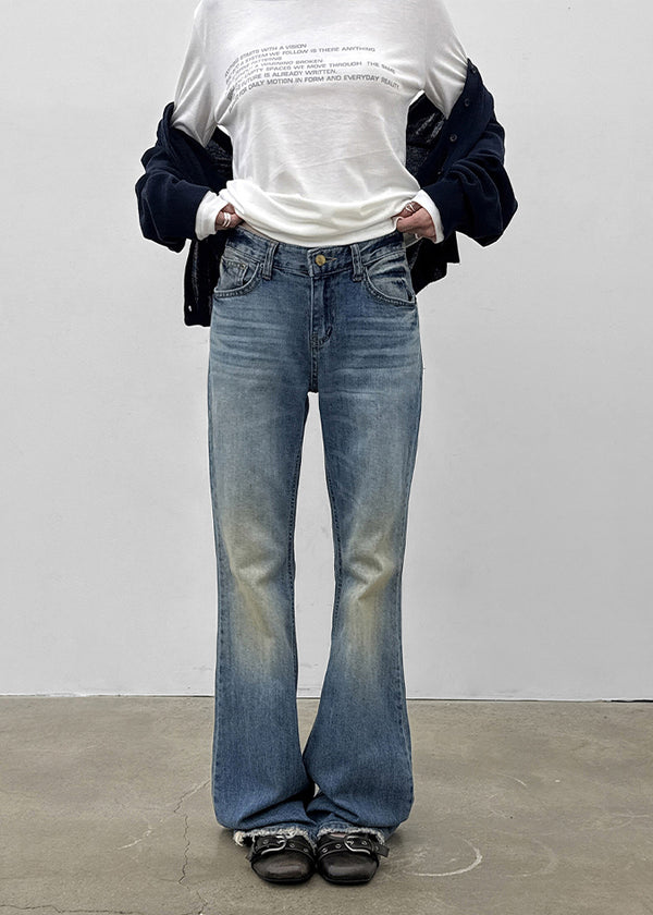 Tweak Low-waisted Bootcut Denim Pants