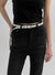 Clasun Eyelet Slim Leather Belt