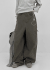 Pervent Cotton Wide Cargo Pants