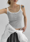 Flavor Lace Button Sleeveless (Built-in Cap)