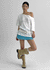 Select Lettering Off-shoulder Short Sleeve T-shirt