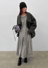 Kenji Double-Button High-Neck Jacket