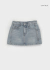 Seton cut denim skirt pants