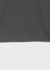 [B-BASIC] Camiseta sin mangas de cuello redondo acanalada corta.