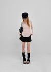 Nicket Roll-up Cotton Shorts (Belt Set)