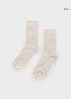 Basic Cotton Blend Ribbed Socks