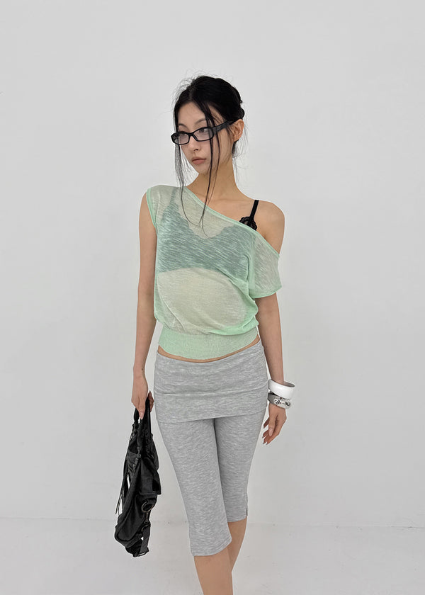 [MADE] Pruisi Summer Boat Neck Knit Top