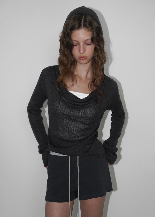[MADE] MORHAM MOHAIR HOOD KNIT