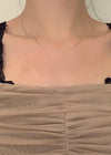 Thin Strand Silver Necklace