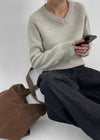 [MADE] STENNE V-NECK KNIT 50% WOOL