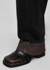 Pilotton Leather Studded Mules