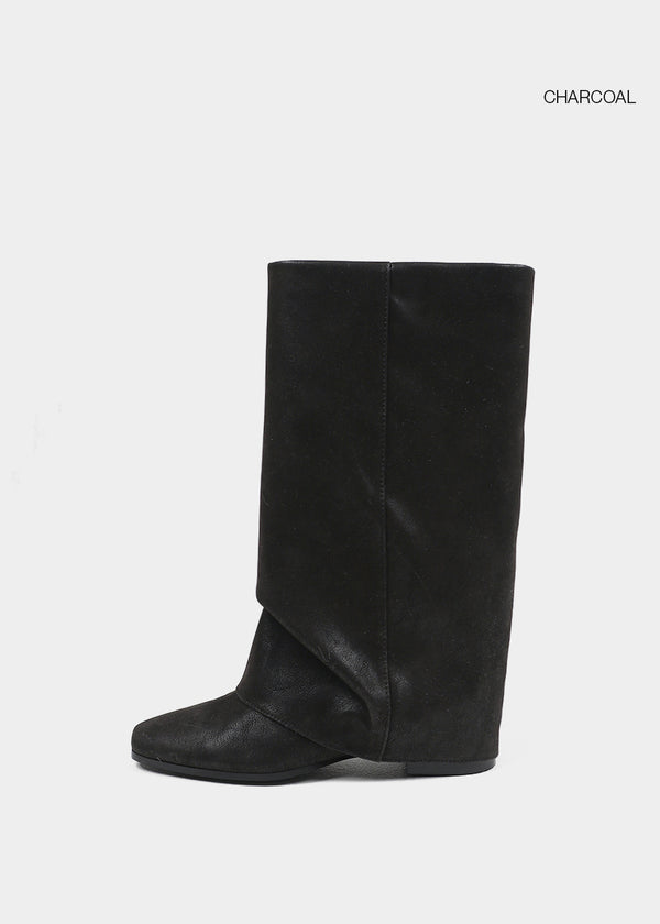 Bottes en cuir pliantes Showball