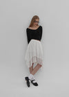 [MADE] Cottage Unbalanced Lace Skirt