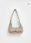 Javits buckle pocket shoulder bag