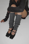 [MADE] Narrow Cash Long Knit Leg Warmers 45% Wool