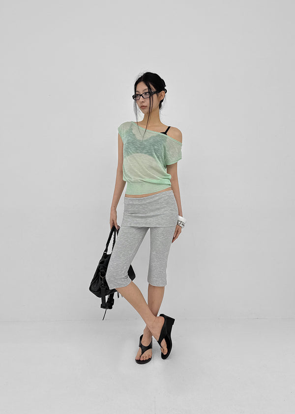 [MADE] Pruisi Summer Boat Neck Knit Top