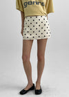 Hano Low-Waist Dot Mini Skirt Pants
