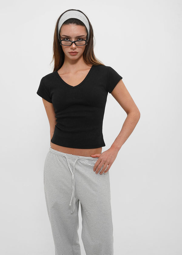 [B-BASIC] Standard Short Sleeve V-Neck Tee (2 SIZE)