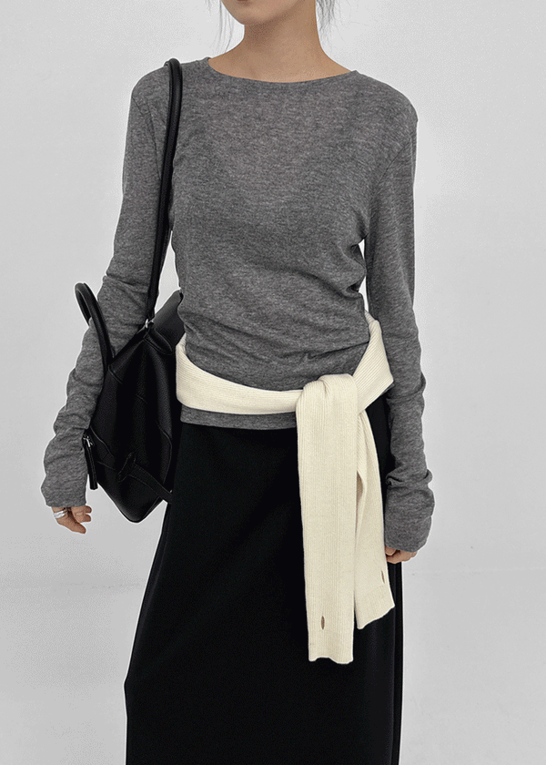 Epion Round Tencel Long Sleeve Tee