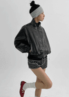 Mael Twoway High -neck Leather Jumper