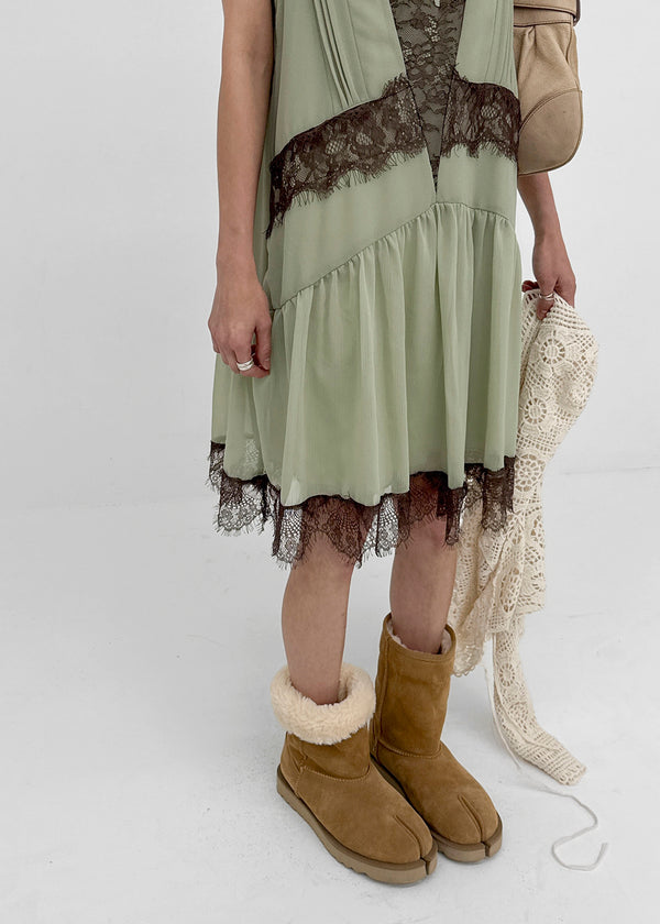 Caliber Satin Lace Mini Dress