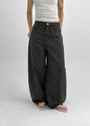 Koiren Striped Wide Balloon Pants