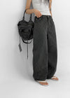 Koiren Striped Wide Balloon Pants