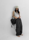 Koiren Striped Wide Balloon Pants