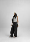 Koiren Striped Wide Balloon Pants