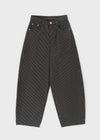 Koiren Striped Wide Balloon Pants