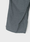 Latpu Summer Banding Check Wide Two-way Pants