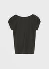 Contemporary V-neck Shirring Short-sleeved T-shirt