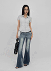 Clden Low-rise Bootcut Denim Pants