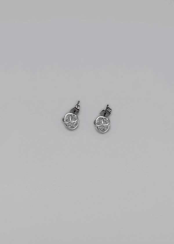 Shaje Twisted Silver Earrings