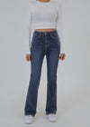[B-DENIM] PANTALONES SLIM DE BOTÓN 001 - AZUL