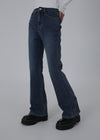 [B-DENIM] PANTALONES SLIM DE BOTÓN 001 - AZUL