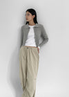 All-net two-way knit zip-up