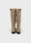 Dinto Suede Buckle Long Boots