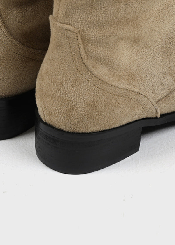 Dinto Suede Buckle Long Boots
