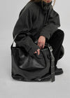 Carving le buckle shoulder bag