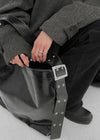 Carving le buckle shoulder bag