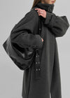 Carving le buckle shoulder bag