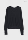 Lobster Button Wool V-Neck Knit