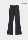 [B-BASIC] Pantalons en coton épais à coupe bootcut avec bande
