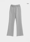 [B-BASIC] Pantalons en coton épais à coupe bootcut avec bande