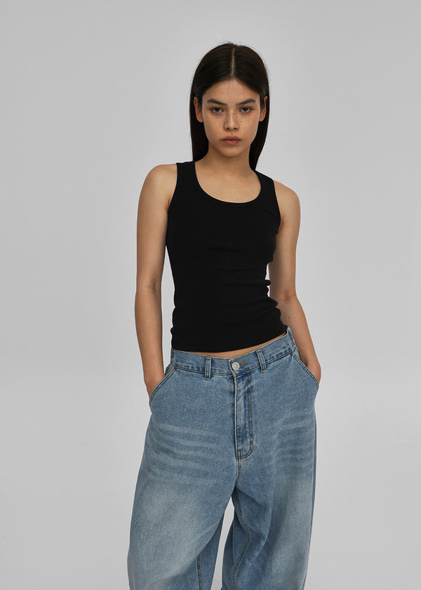 [B-BASIC] Standard U-Neck Tank Top