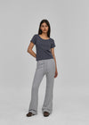 [B-BASIC] Pantalons en coton épais à coupe bootcut avec bande