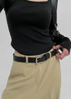 icott basic leather belt